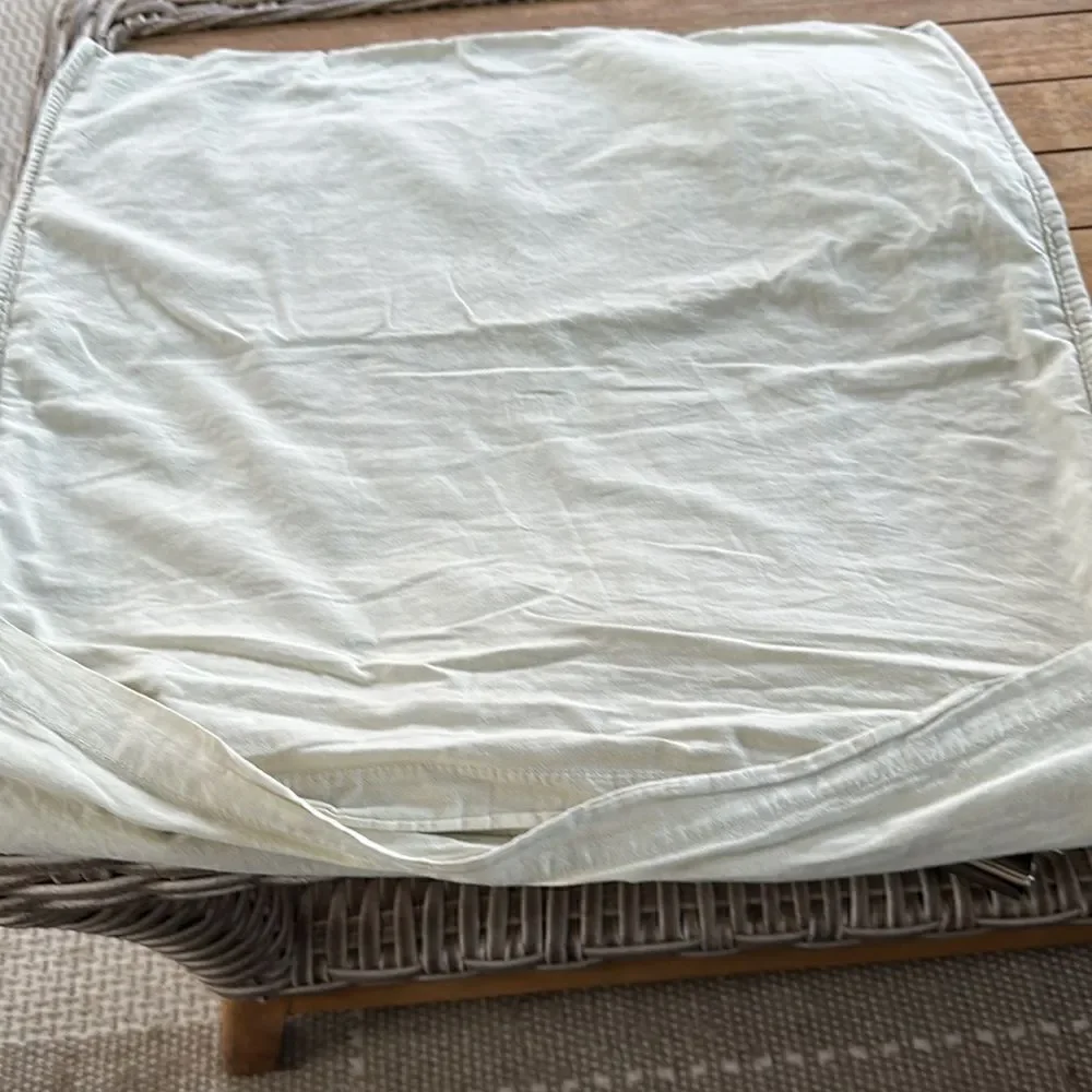 Pottery Barn 2 Gray Quilted Pillow Shams  (king) 36”x20”